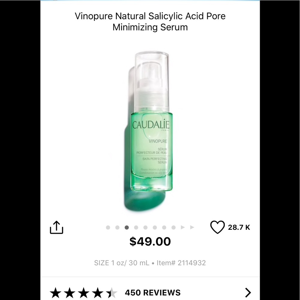 Caudalie Vinopure VinoPerfect & VinoSource set!! - Picture 5 of 8